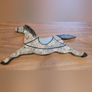 Wood Carved and hand painted horse